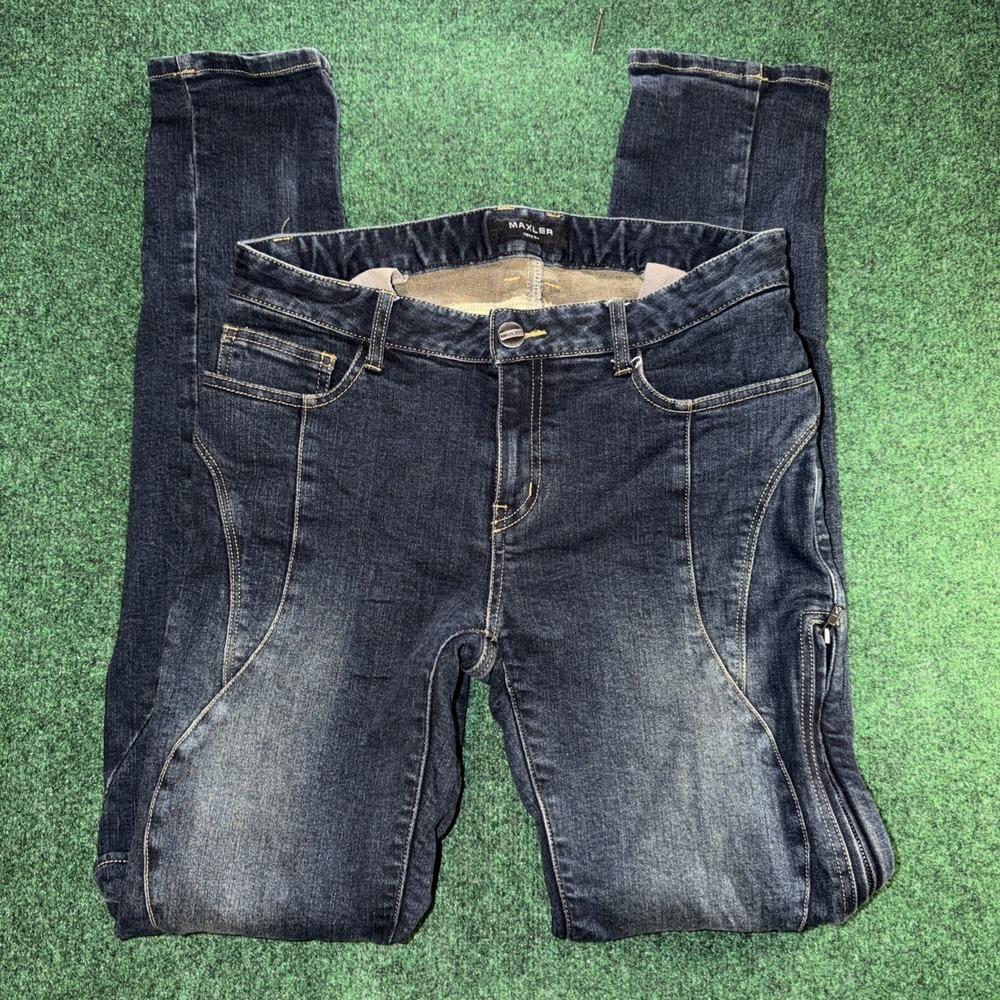 Maxler Riding Jeans Men's Size 32x34 Blue Jeans Padded Pockets